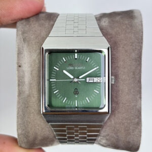 Lord Quartz 1978's TV shape Model Green Dial