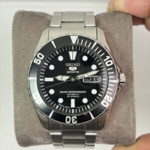 Seiko 5 Sport SNZF17K1 Sea Urchin Black Arabic-English Day Cal. 7S36