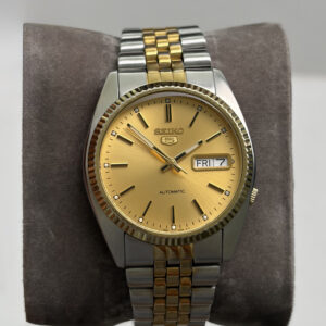 Seiko 5 Two Tone President Gold Dial