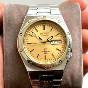 Seiko SQ Sport 100 Royal Oak Gold Dial Ref. 7546-7030