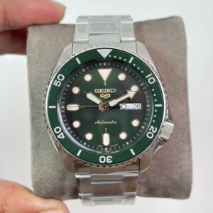 New Seiko 5 Sport SRPD63K1 Green Hulk Cal. 4R36